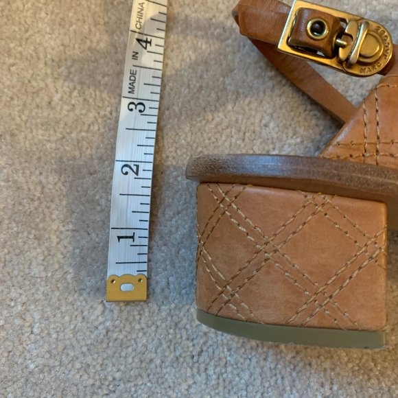 Marc Jacobs Leather Block Heel Embroidered Ankle Strap Sandals 8 - Picture 12 of 12